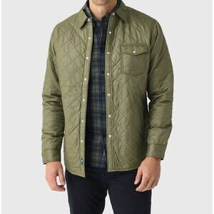NEW CRIQUET diamond quilted shacket in olive